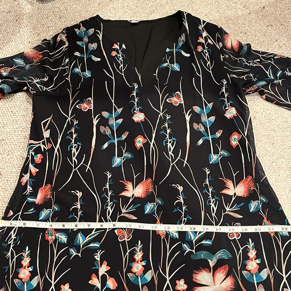 Floral & butterfly boho midi dress L - Picture 10 of 12